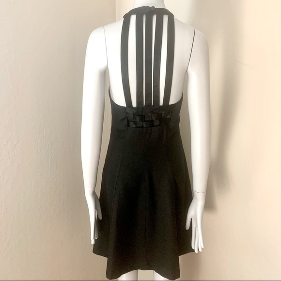 DONNA RICCO Strappy Crepe Little Black Dress Cocktail Party - Picture 11 of 14